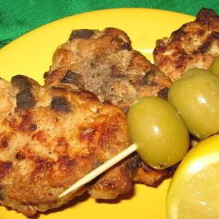 Куриные оладьи с печенью