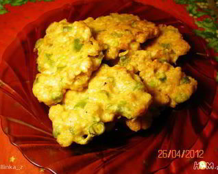 Мясные оладьи с фасолью