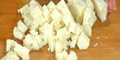 оладушки с помидорами и сыром