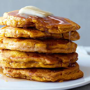 Оладушки с тыквой и яблоками