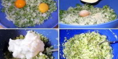 оладьи из брокколи и цветной капусты