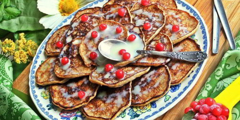 Рецепт оладьи из двух продуктов