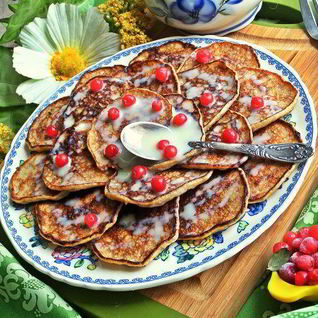 Оладьи из двух продуктов