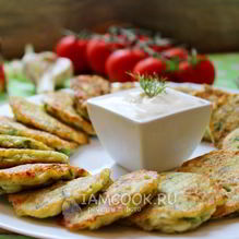 Рецепт Оладьи из кабачка и цветной капусты