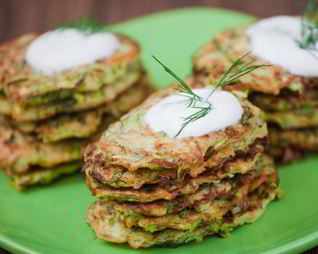 Оладьи из кабачков и картофеля