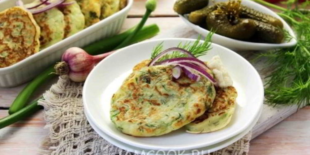 Рецепт оладьи из кабачков на простокваше