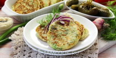 оладьи из кабачков на простокваше