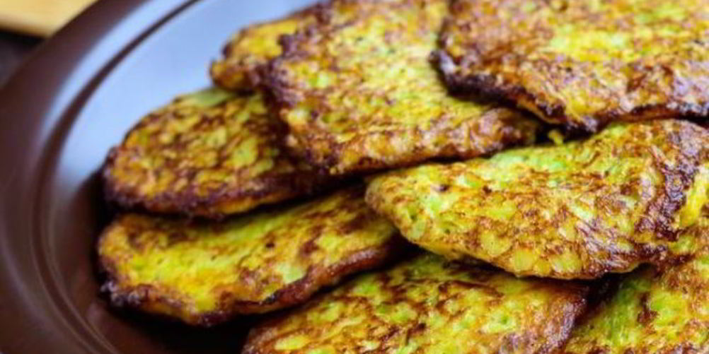 Рецепт оладьи из кабачков с сыром