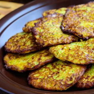 Оладьи из кабачков с сыром