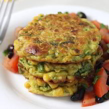 Рецепт Оладьи из кукурузы и авокадо