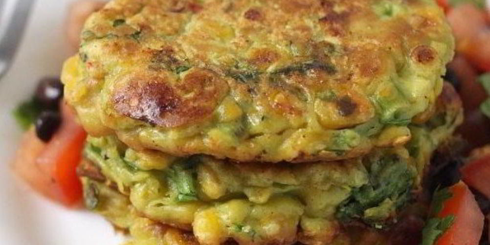 Рецепт оладьи из кукурузы и авокадо