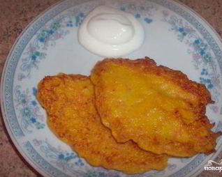 Оладьи из тыквы и моркови