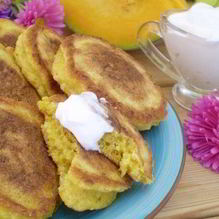 Рецепт Оладьи из тыквы с манкой