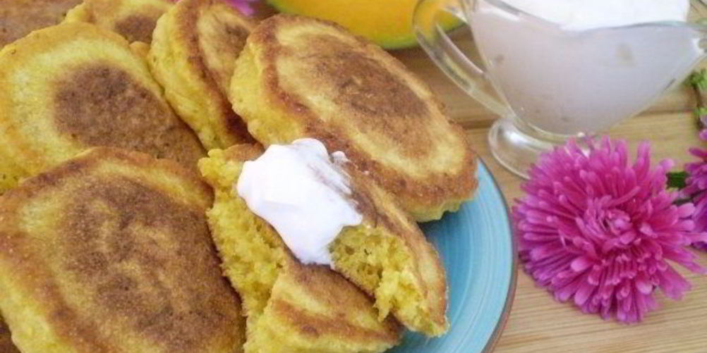 Рецепт оладьи из тыквы с манкой