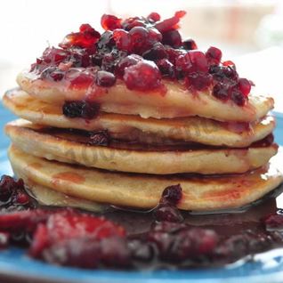 Оладьи на кефире с корицей