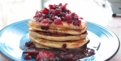 оладьи на кефире с корицей