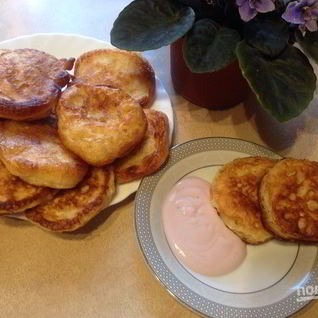 Оладьи на молоке и дрожжах