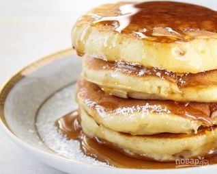 Оладьи на молоке и сметане