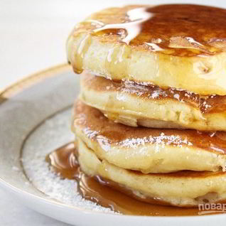 Оладьи на молоке и сметане