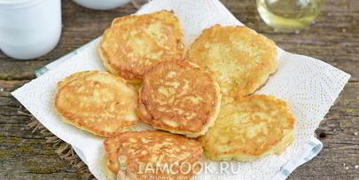 оладьи с яблоком и кабачком