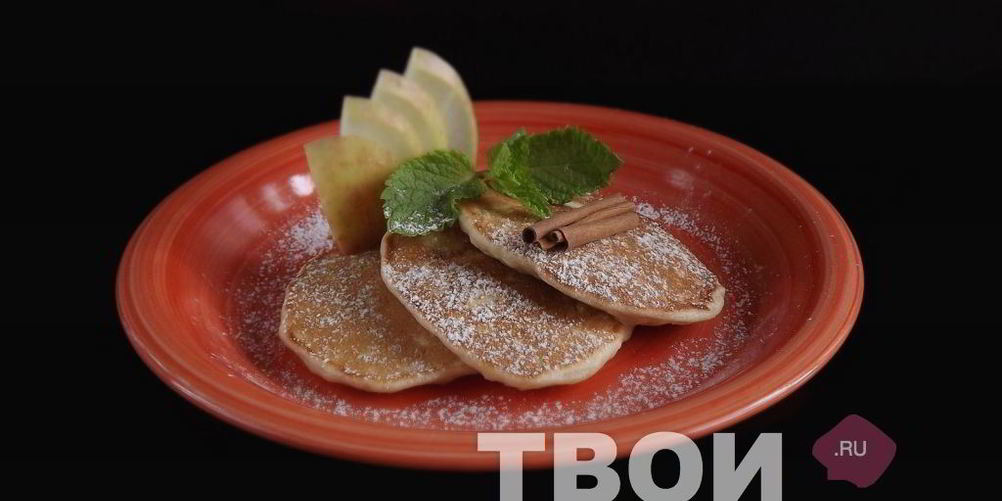 Рецепт оладьи с яблоком