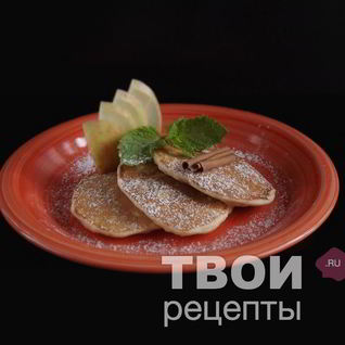 Оладьи с яблоком