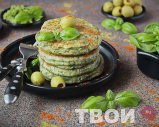 Оладьи с зеленью