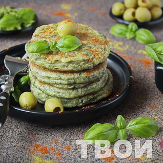 Оладьи с зеленью