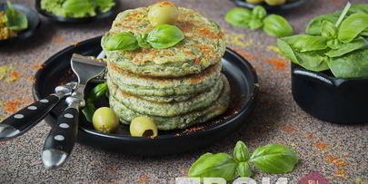оладьи с зеленью