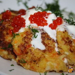 Овощные оладьи