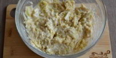 постные яблочные оладьи