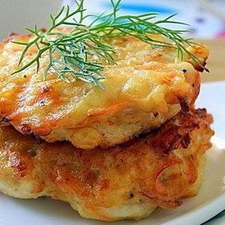 Простые оладьи из курицы