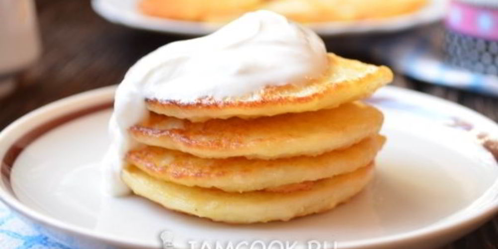 Рецепт пшенные оладьи с творогом