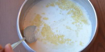 пшенные оладьи с творогом