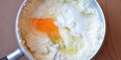 пшенные оладьи с творогом