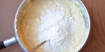 пшенные оладьи с творогом