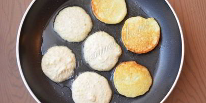 пшенные оладьи с творогом