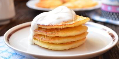 пшенные оладьи с творогом