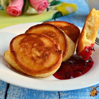 Пышные оладьи на манной крупе