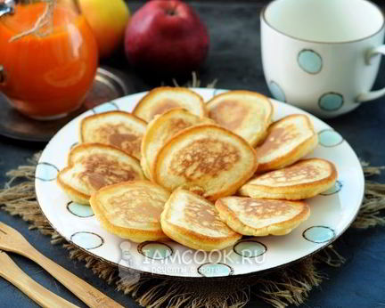 Пышные оладьи на соде без дрожжей