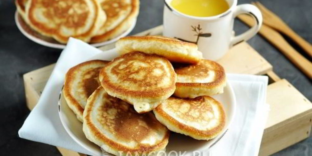 Рецепт пышные оладьи на сыворотке