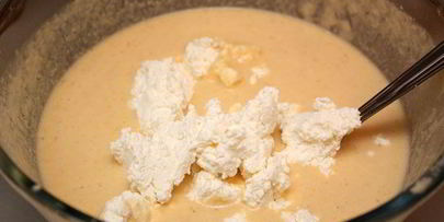 рисово-кукурузные оладьи с творогом