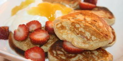 цельнозерновые оладьи на кефире