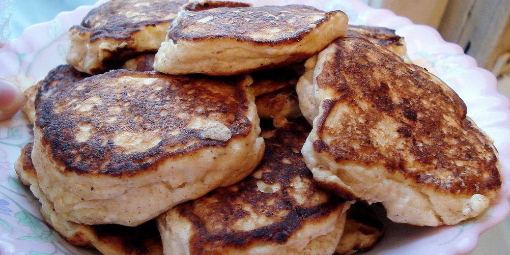 Рецепт яблочно-творожные оладьи