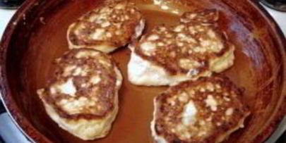 яблочно-творожные оладьи