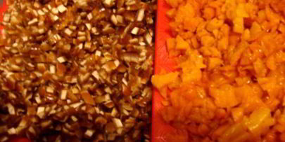 пахлава с финиками и курагой