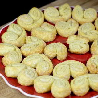 Берлинское печенье из слоеного теста