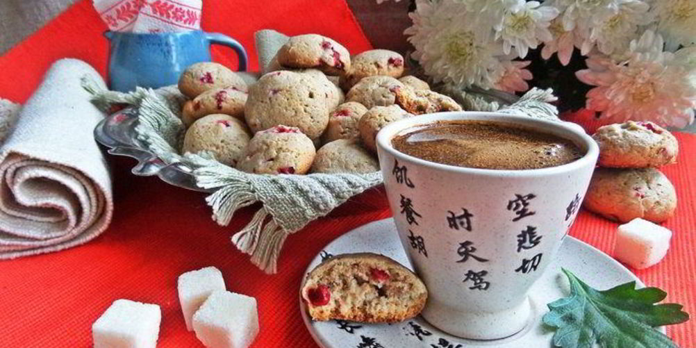 Рецепт гречневое печенье с брусникой