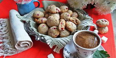 гречневое печенье с брусникой