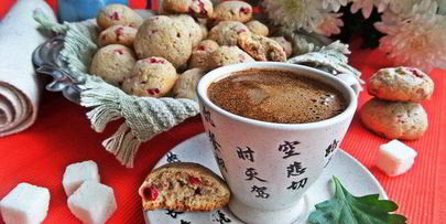 гречневое печенье с брусникой